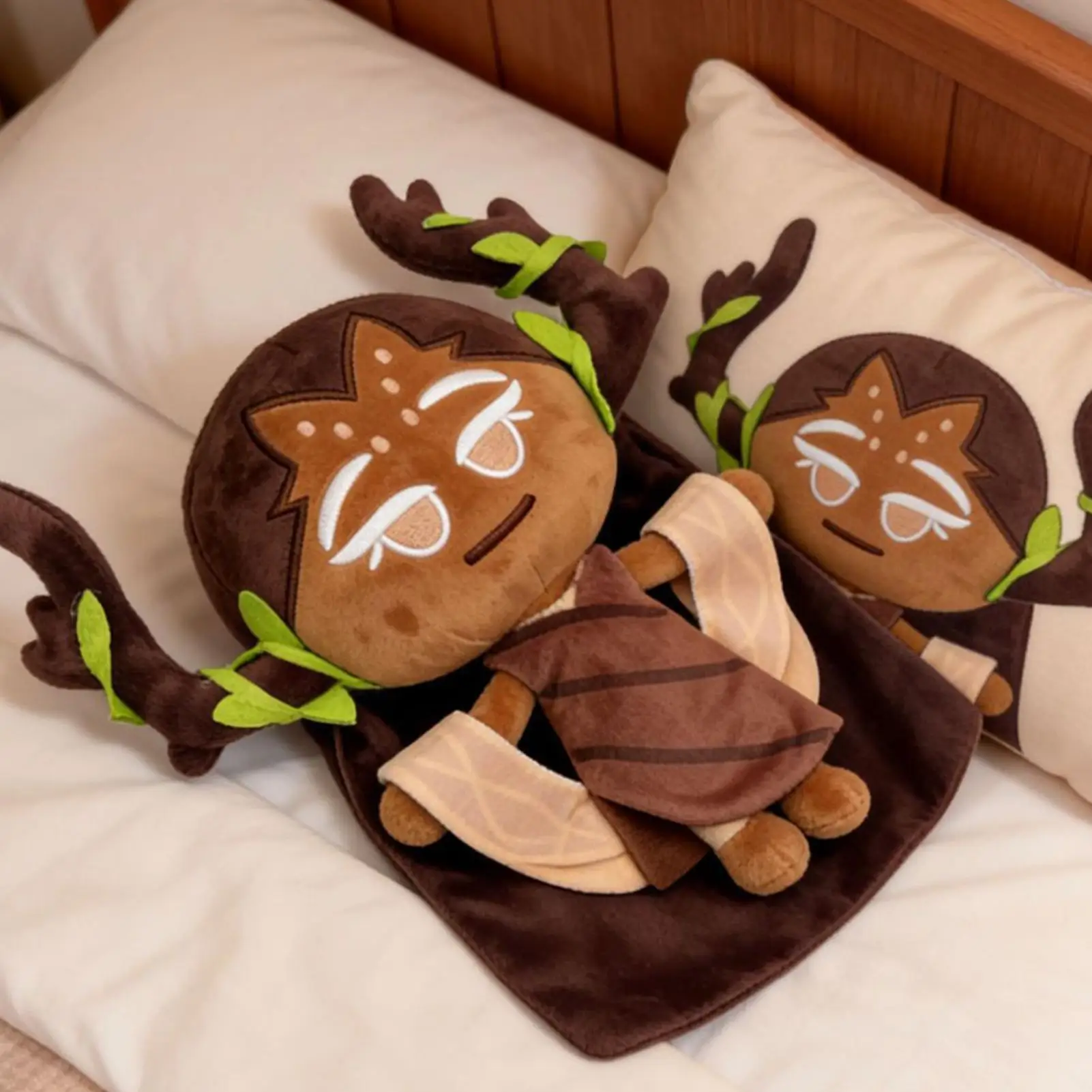 Pain d'épice homme royaume mille ans arbre cookie en peluche jouet mignon en peluche jeu Figure peluche compagnon poupée pour les enfants