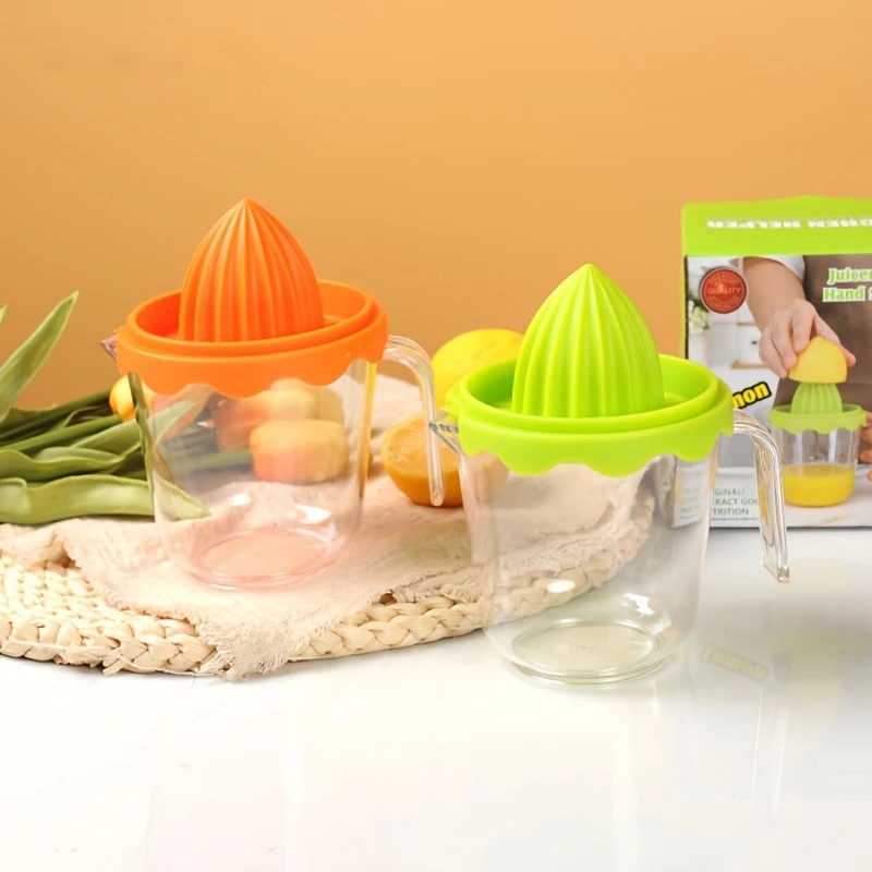 -agrumes portátil Manual, herramientas de cocina, exprimidor de limón y naranja de plástico, máquina exprimidora de frutas multifunción, accesorios