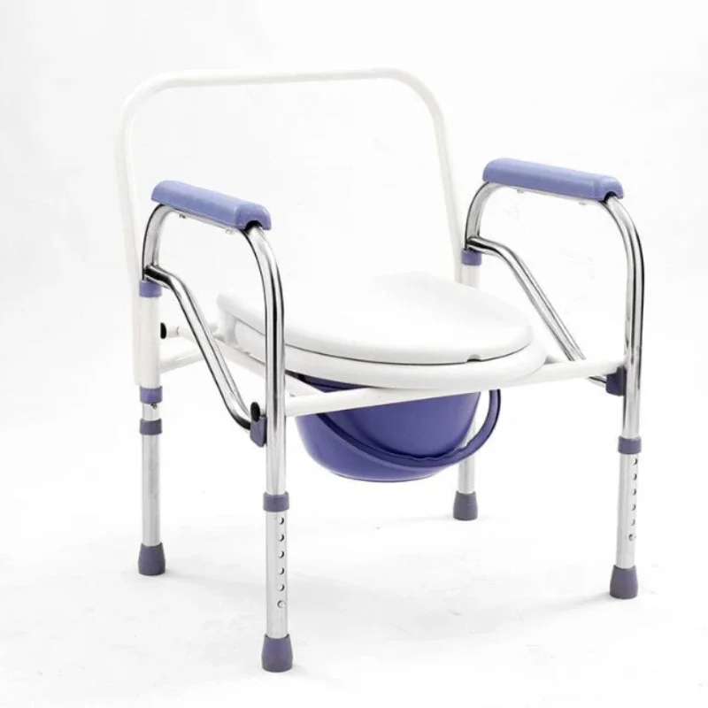Medical lightweight steel commode toilet chair