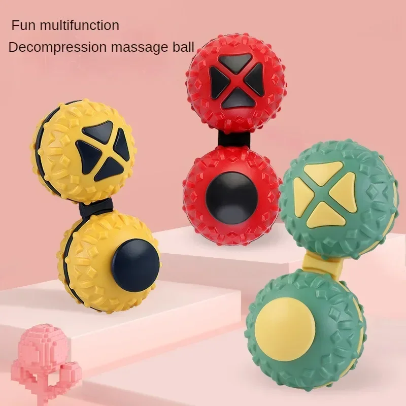 

New Stress Relief Toys Decompression Massage Ball Finger Rotation Ball Grip Training Children's Palm Toys Christmas Gift