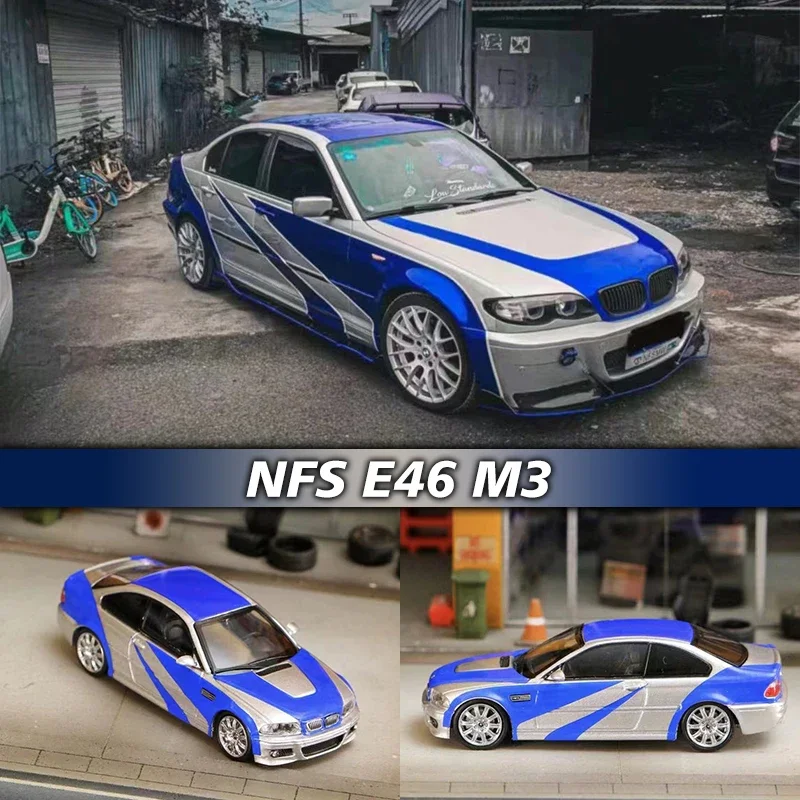 

Street Weapon 1:64 NFS E46 M3 Diecast Diorama Car Model Collection Miniature