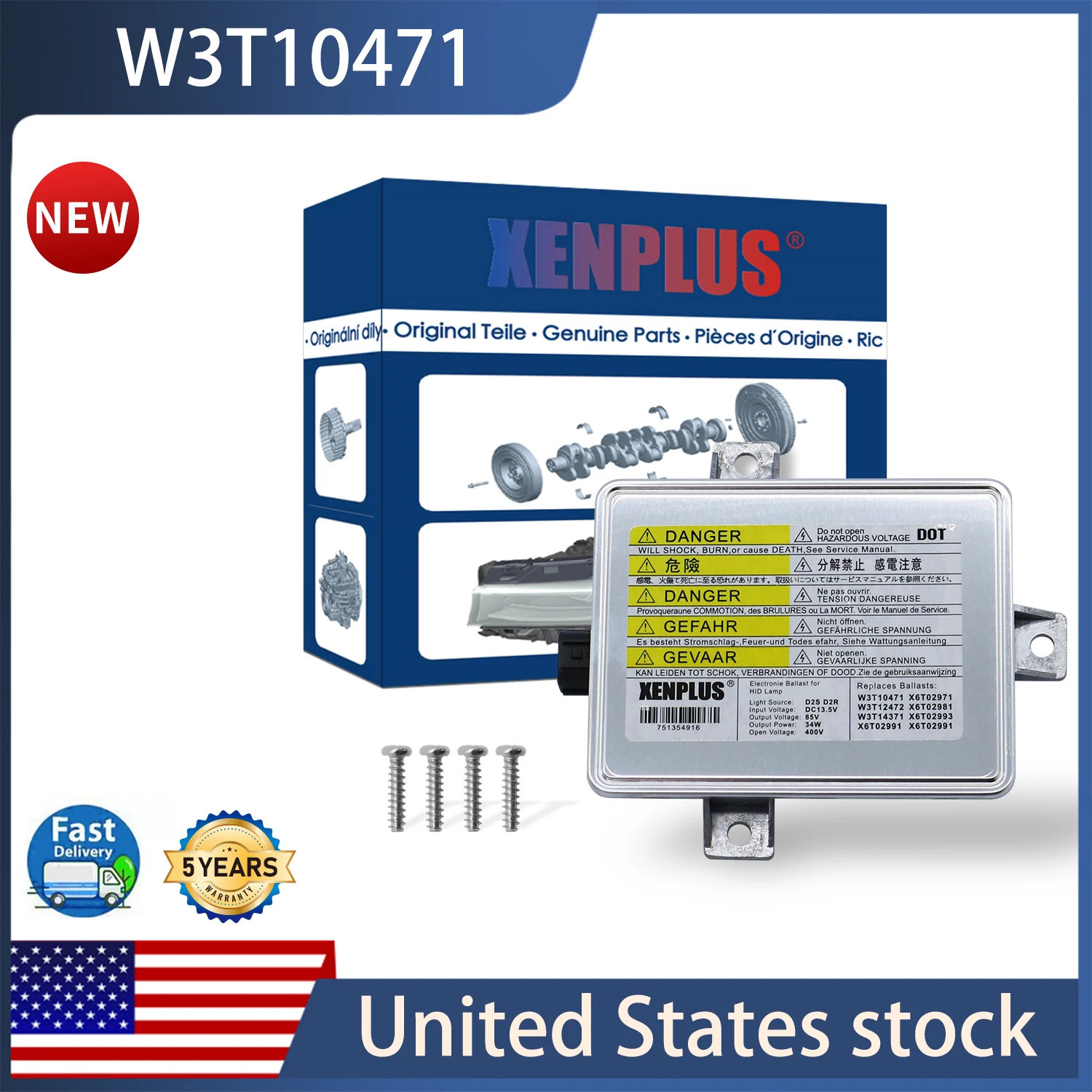 

New W3T10471 W3T11371 W3T12472 W3T14371 X6T02993 X6T02971 OEM for Accord VII TSX CL9 Acura Honda Accord VII Xenon Lamp Ballast