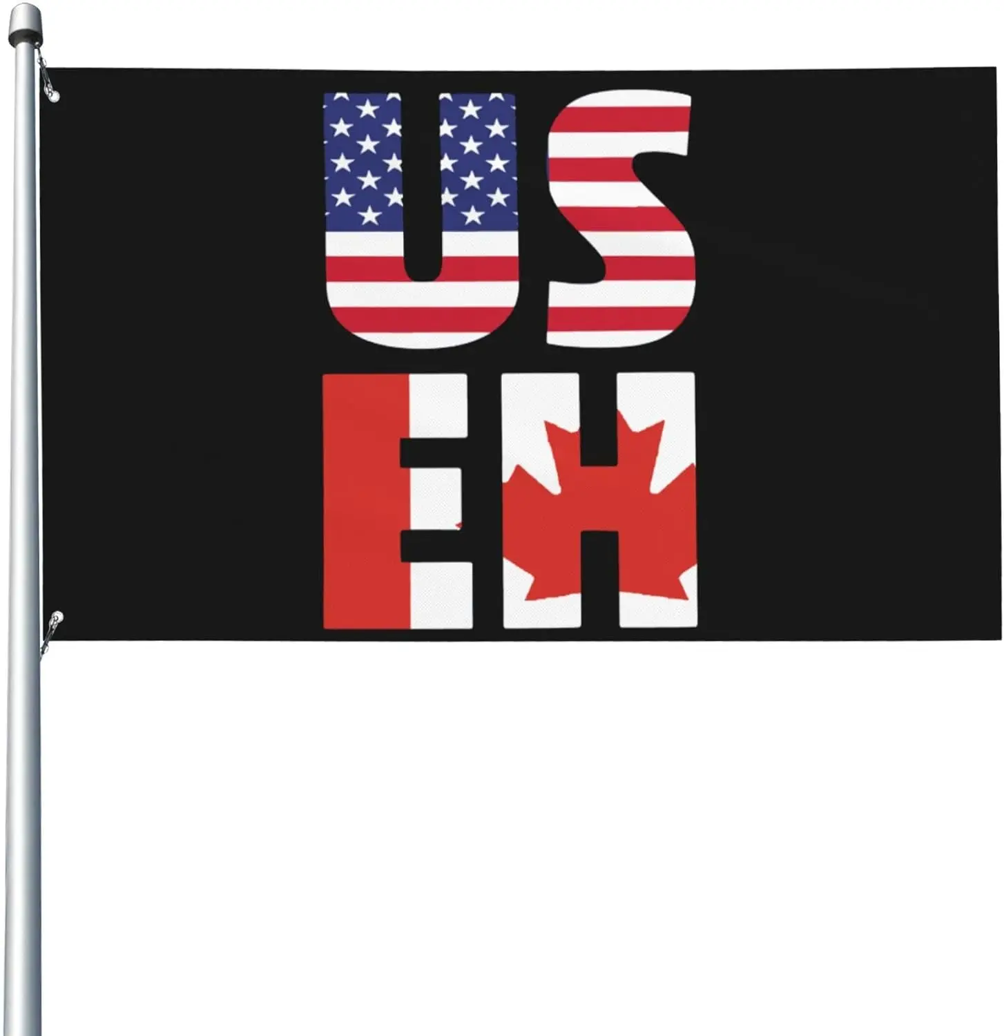 Flagnshow 100% Polyester America and Canada Canadian USA Flag