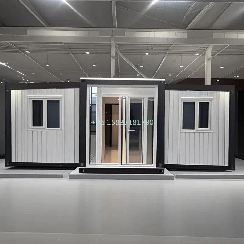 36㎡ Folding Container House 40ft Modular Foldable Container House Camping Fold Out Tiny Container House Mobile Home for Spain