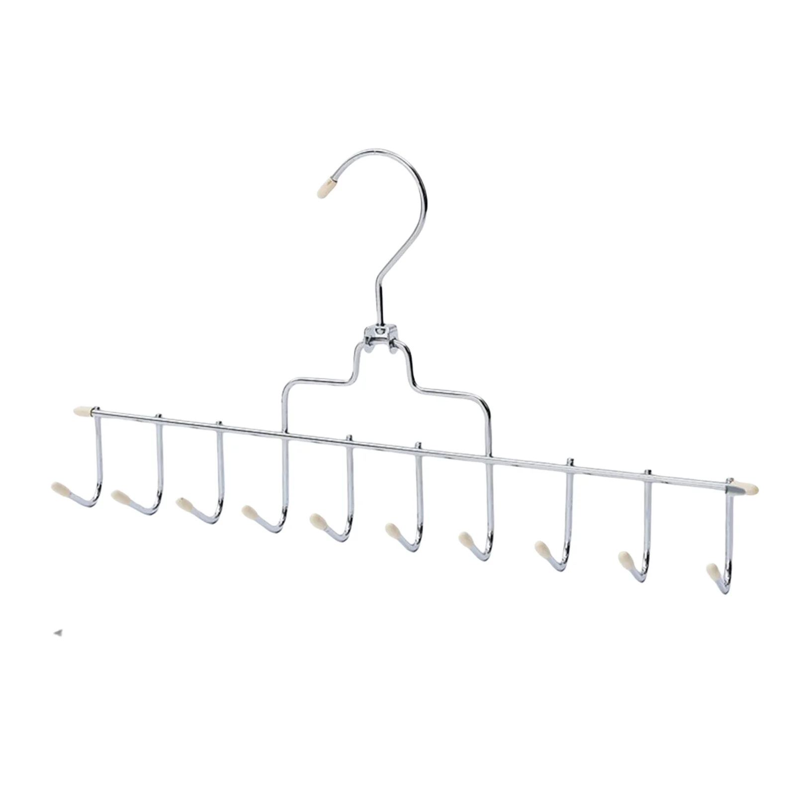 10-Hook Metal Suit Coat Hangers Smooth Finish Coat Hangers for Wardrobe Organization