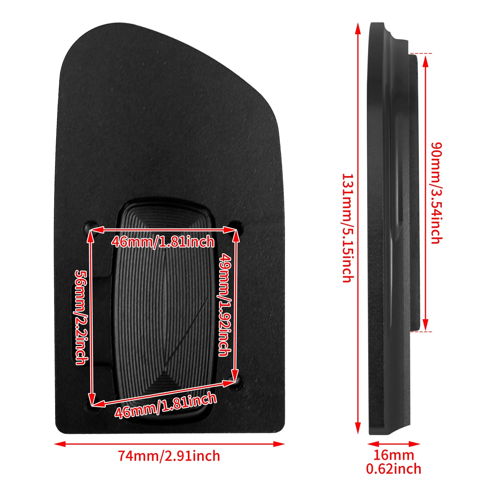 For Harley Softail Street Bob FXDB Fat Bob FXFBS FXDF 2018-2023 Black Pedal Motorcycle Brake Pedal Pad Footrest Foot Pegs Cover