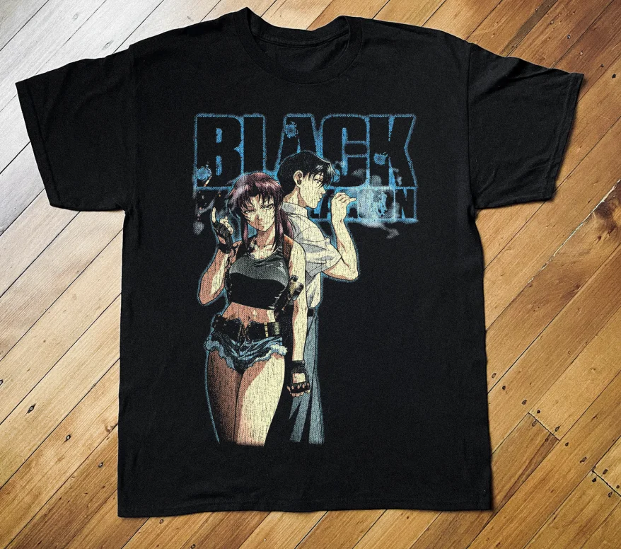 Camiseta Black Lagoon New Model para amantes del anime, ropa para todo el año, ropa con personalidad, talla grande, unisex, producto popular, clásico para parejas