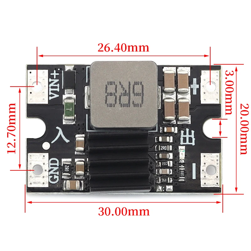 Javino DC 25V Input 8A Output Buck Converter Board High Efficiency DC-DC Voltage Regulator Module 3.3V 5V 9V 12V Selectable