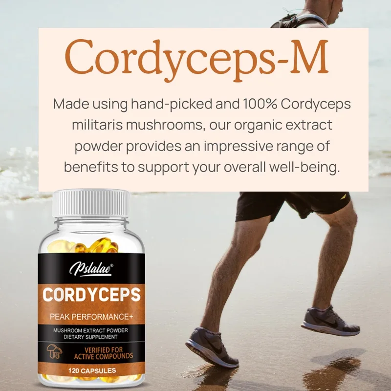 Cordyceps Capsules - Stamina and Energy Support, Helps Immune & Cardiovascular Health