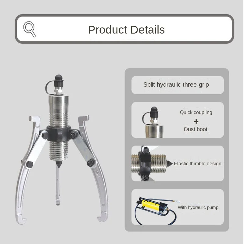 Hydraulic Puller Three-Grip Dismantlement Tool Bearing Ash Can Overall YL-5T10T Split FYL-30T50T