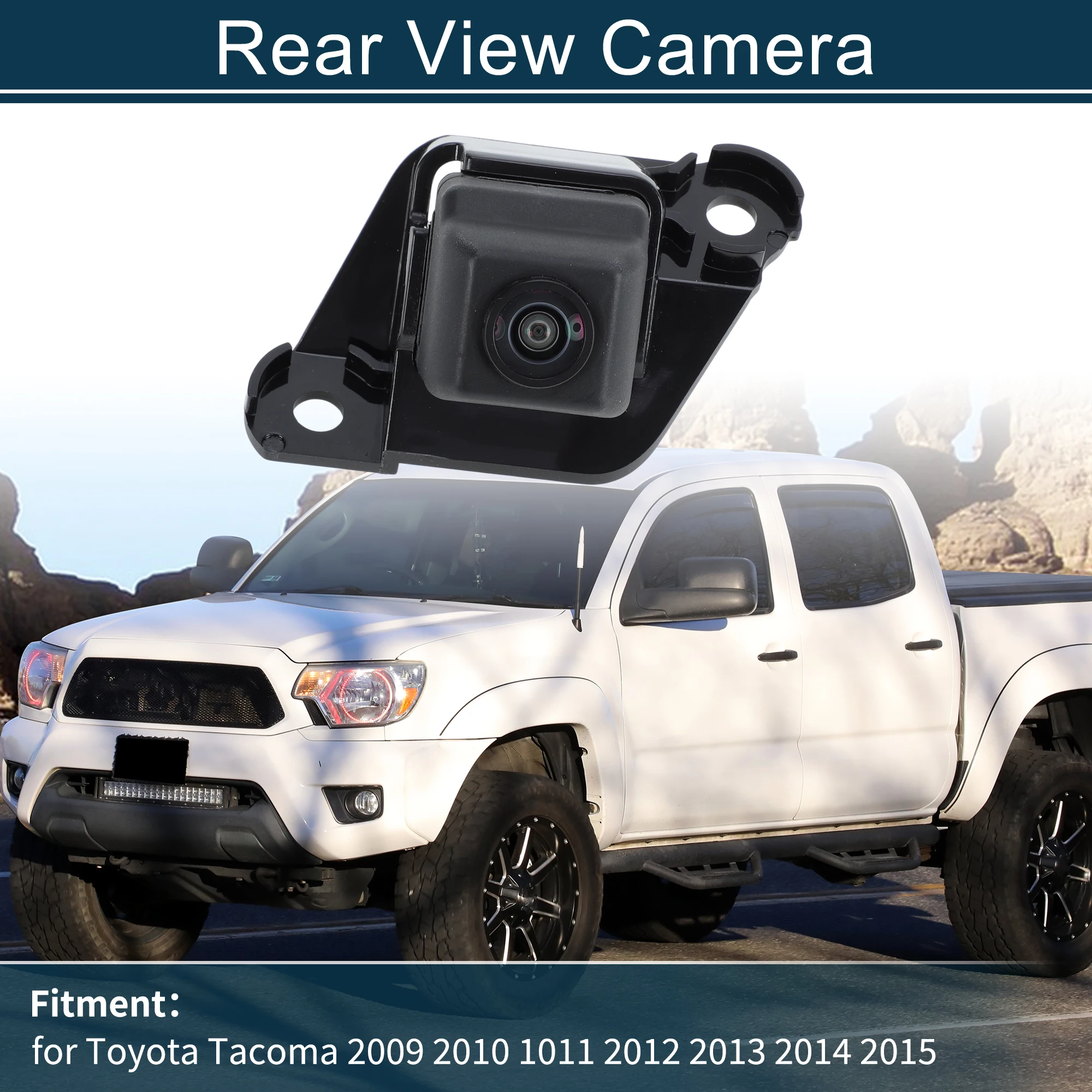 UXCELL Rear View Park Assist Backup Camera for Toyota Tacoma 2009-2015 86790-04010