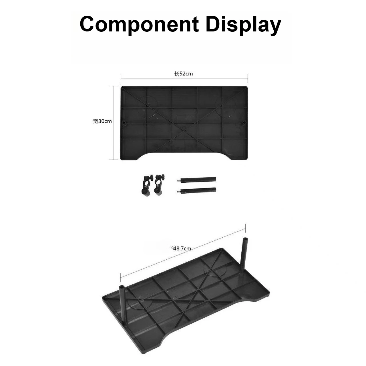 Wheelchair Tray Table Universal Elderly Dining Board Cup Holder Cutout Adjustable Mounting Bracket Kit Included Detachable