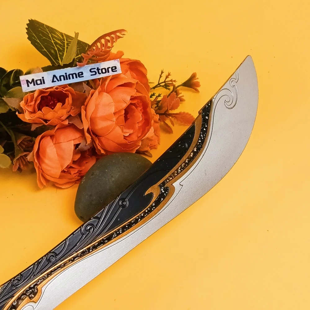 11.6 pouces métal trois royaumes Katana taille réelle japonais Katana Original samouraï sabre Anime épée antique damas épée jouet cadeau