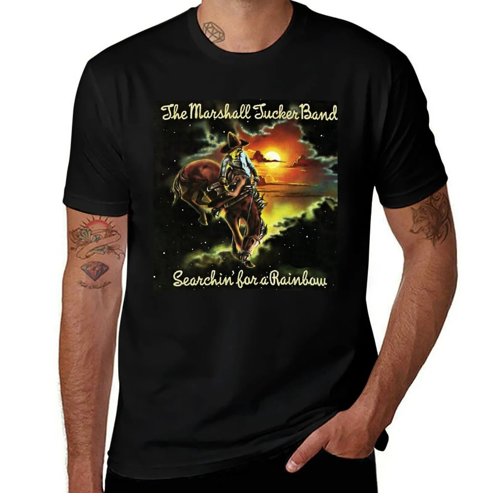 Camiseta punah tucker para fanáticos de la banda Marshall, camiseta con gráfico novedoso