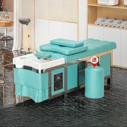 

Lying Smart Water Circulation Professional Hairdresser Washing Machine Shampoo Chair Bowl Thai Spa Hair Nursing Salon Cadeira