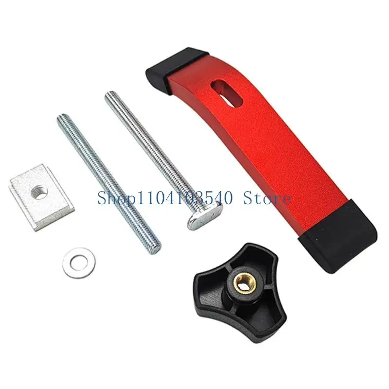 02DC Professional for T Tracks Hold Down Clamp Woodworking Great for CNC Router Clamp with Routers Drill Presses Table Saws J