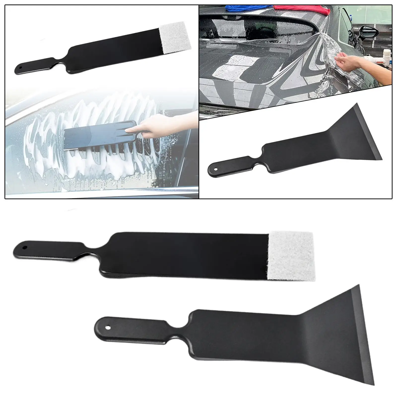 Efficient Window Tint Bulldozer Squeegee Lightweight ABS Car Film Scraper Paddle for Car and Home Glass Cleaning