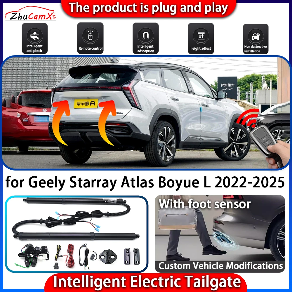 

Smart Powered Tailgate System for Geely Starray Atlas Boyue L 2022-2025 Automatic Intelligent Electric Trunk Lift Control Kit