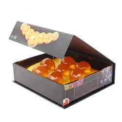 Dragon Ball 7Pcs/Set 1:1 Crystal 3.5cm Action Figure Toys Summon Shenron Wishing Collection Anime Model Gift