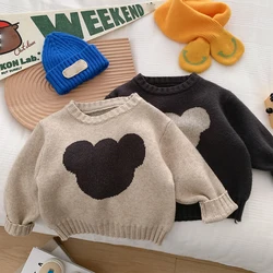 1-6 Years Baby Boys Sweater Autumn Winter New Fashion Knitted Sweaters For Girls Long Sleeve Pullover Kids Clothes Birthday Gift