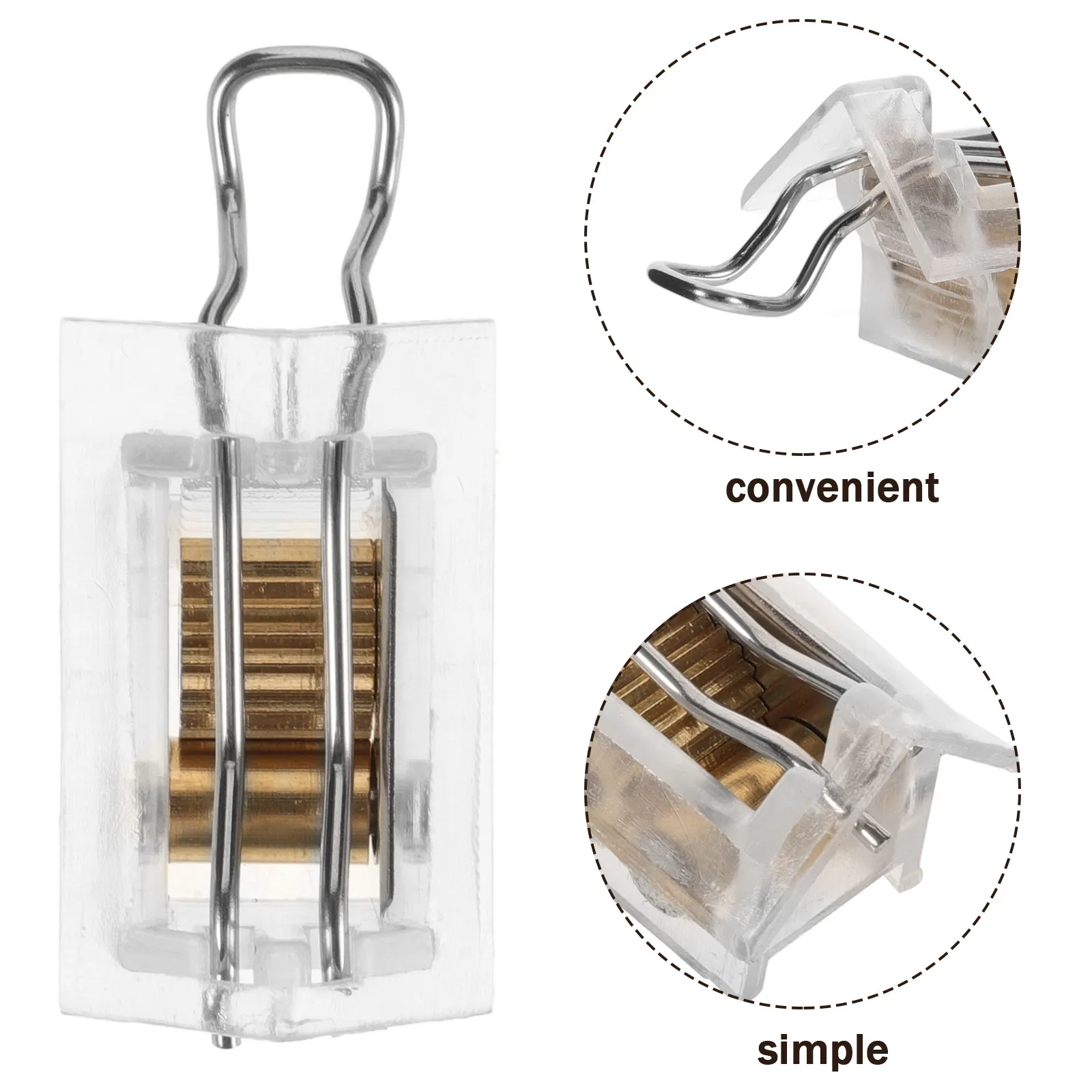 2Pcs Window Blind Lock Dual Latch ABS Metal Easy Install Shade Cord Lock Mechanism Blinds Accessories Home Use