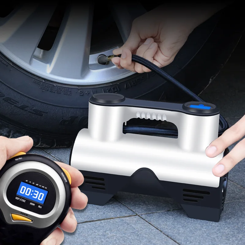 Auto luftpumpe lade drahtlose luftpumpe reifen pumpe luftpumpe tragbare digitale display intelligente