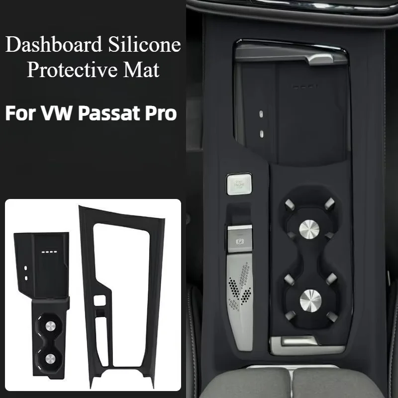 Center Console Silicone Mat & Dashboard Mat for VW Passat Pro Interior Modification Accessories