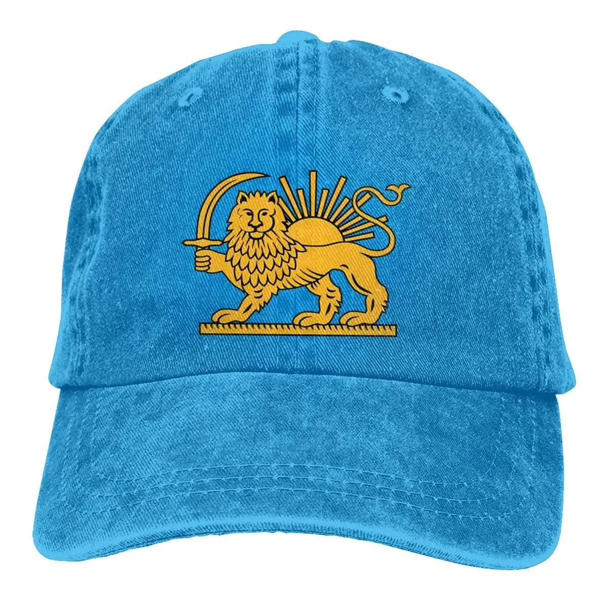 Summer Cap Sun Visor Iranian Lion And Sun Symbol Persia Hip Hop Caps National Flag Cowboy Hat Peaked Hats