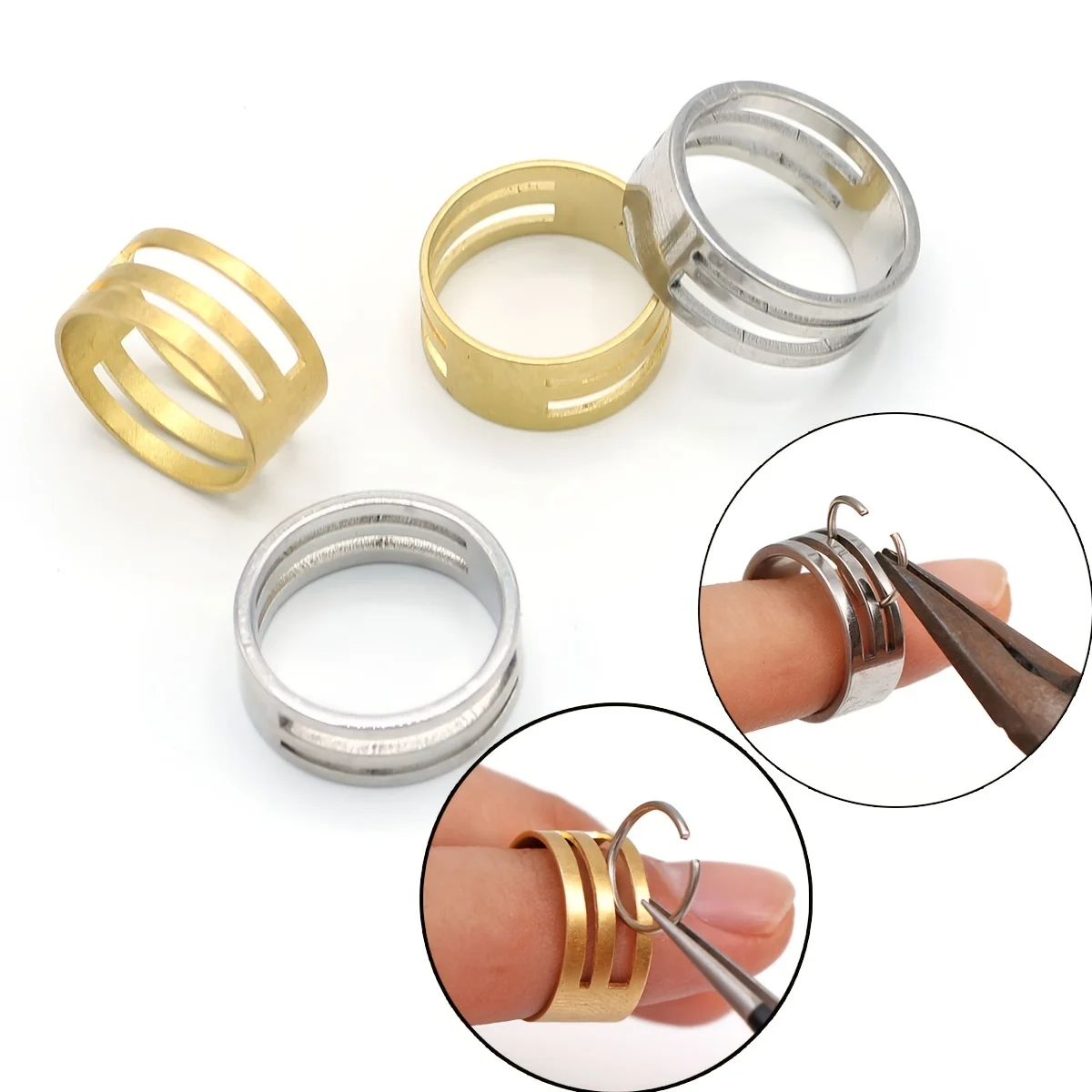 1/3/5pcs Multi Material Ring Opening Tool Stainless Steel Ring Copper Jump Ring Opening Tool For DIY Jewelry Making Tool