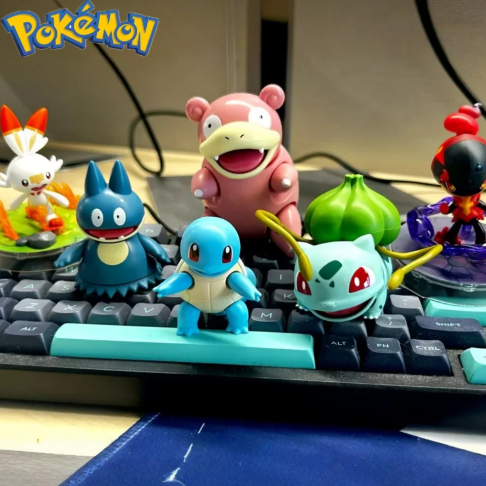 Original Blokees Pokemon Action Figure Set Series 1 & 2 Collectible Toys Including Squirtle Slowpoke Snorlax Scorbunny Gift