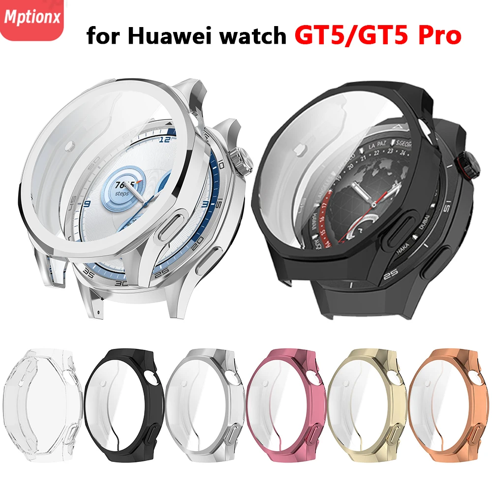 

TPU Screen Protector Cover For Huawei Watch GT5 Pro 46mm Smart Watchband Case Protective Shell for Huawei Watch GT5 46mm 41mm