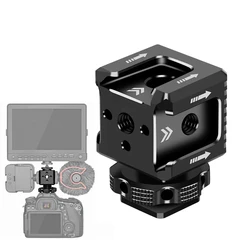 Cold Shoe Extension Mount Hot Shoe Adapter Monitor Holder Studio Mic Light Phone Stand for Canon Sony SLR Camera Cage Accessory