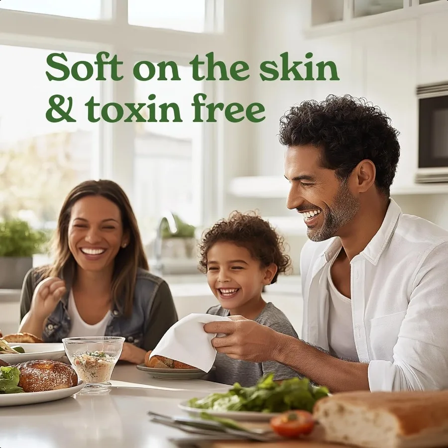 Tovaglioli senza albero 4 confezioni da 250 1000 tovaglioli totali Tovagliolo da cucina sostenibile