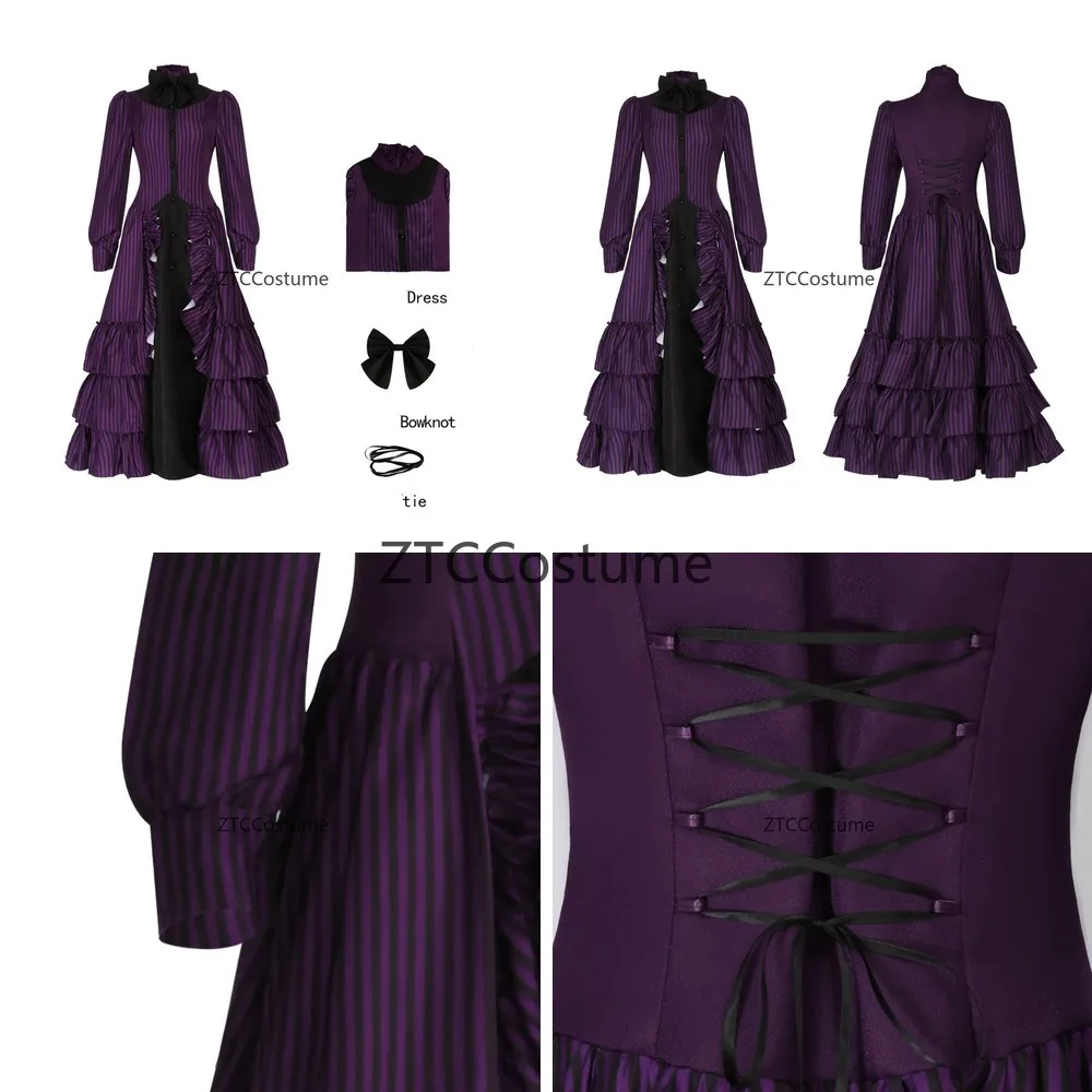 

Средневековое платье с капюшоном для косплея, ретро-платье макси с квадратным вырезом и расклешенными рукавами для тематических вечеринок и праздников