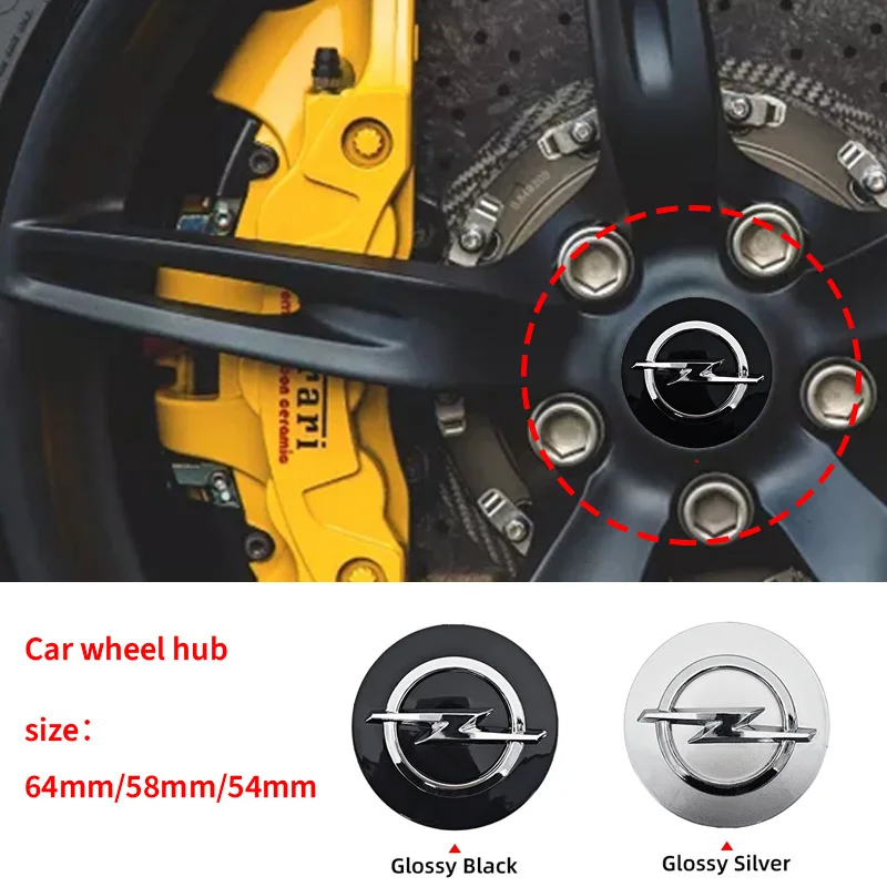 

Комплект из 4 колпачков для колесных дисков (54/58/64 мм) с эмблемой для Opel Astra H G J Insignia Mokka Zafira Corsa Vectra C D