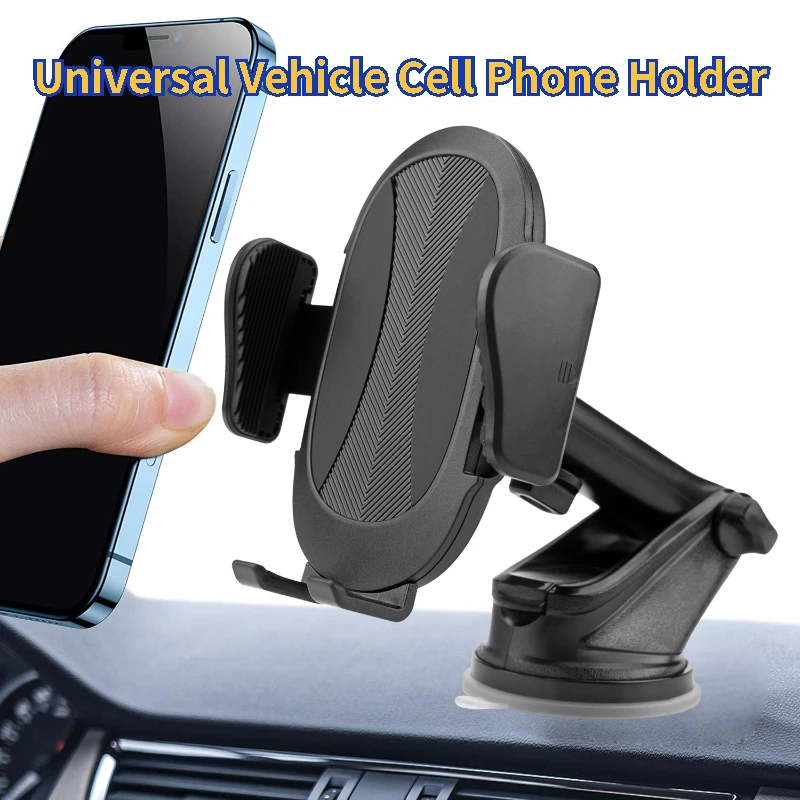 Car Phone Holder for Dashboard, Windshield, Strong Suction Cup, Cell Phone Holder for Truck for iPhone 15 14 13 12 Series