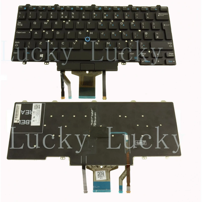 

f 9170J FOR DELL Latitude 5490 7490 5495 Laptop Backlit Keyboard Dual Point