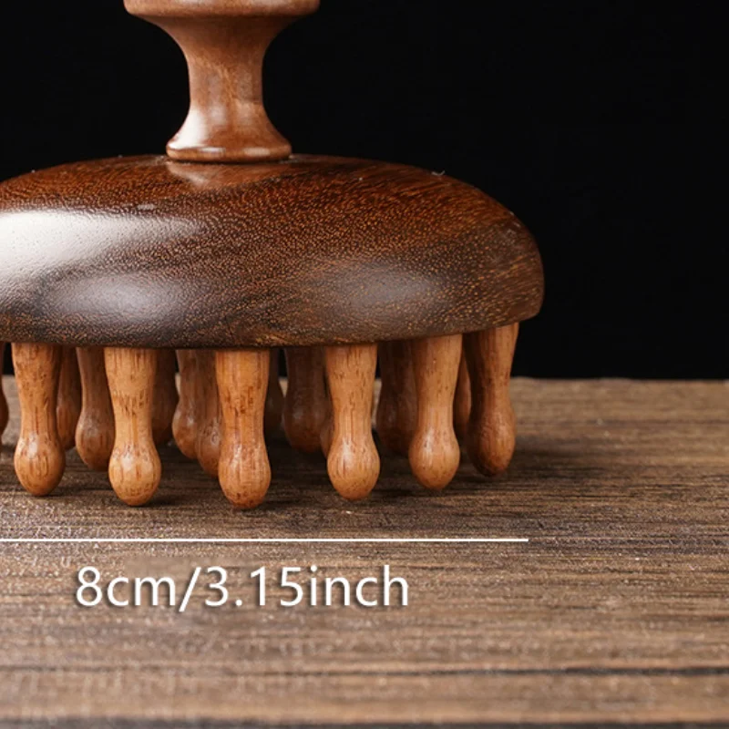 

Многофункциональная массажная расческа, массажные инструменты, портативная расческа Гуаша с круглыми зубами, деревянная терапия, массажер для головы с кольцом