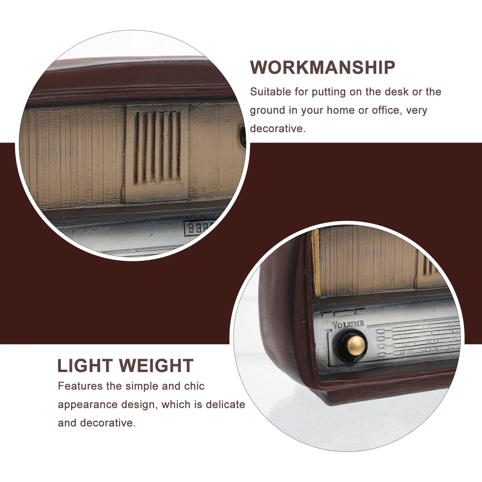 

Gramophone Decor Resin Ornament Retro Musical Instrument Home Decoration Simple Chic Design Table Art Desktop Decor