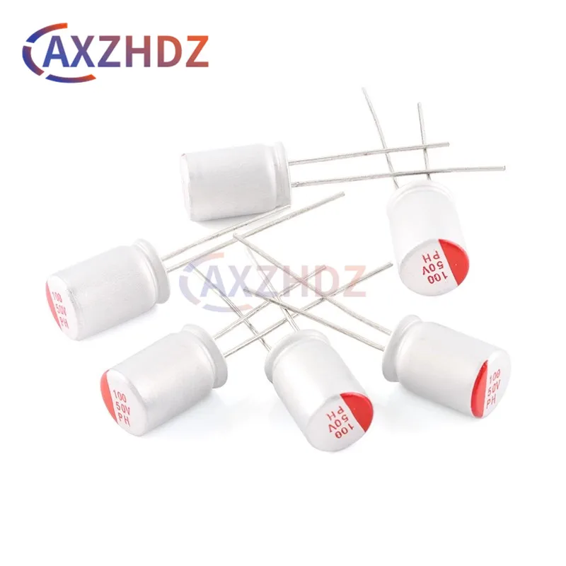 10PCS 35V 50V 63V 100V 10uF 22uF 33uF 47uF 68uF 100uF 150uF 220uF 330uF 470uF 560uF 680uF 820uF Solid Electrolytic Capacitor