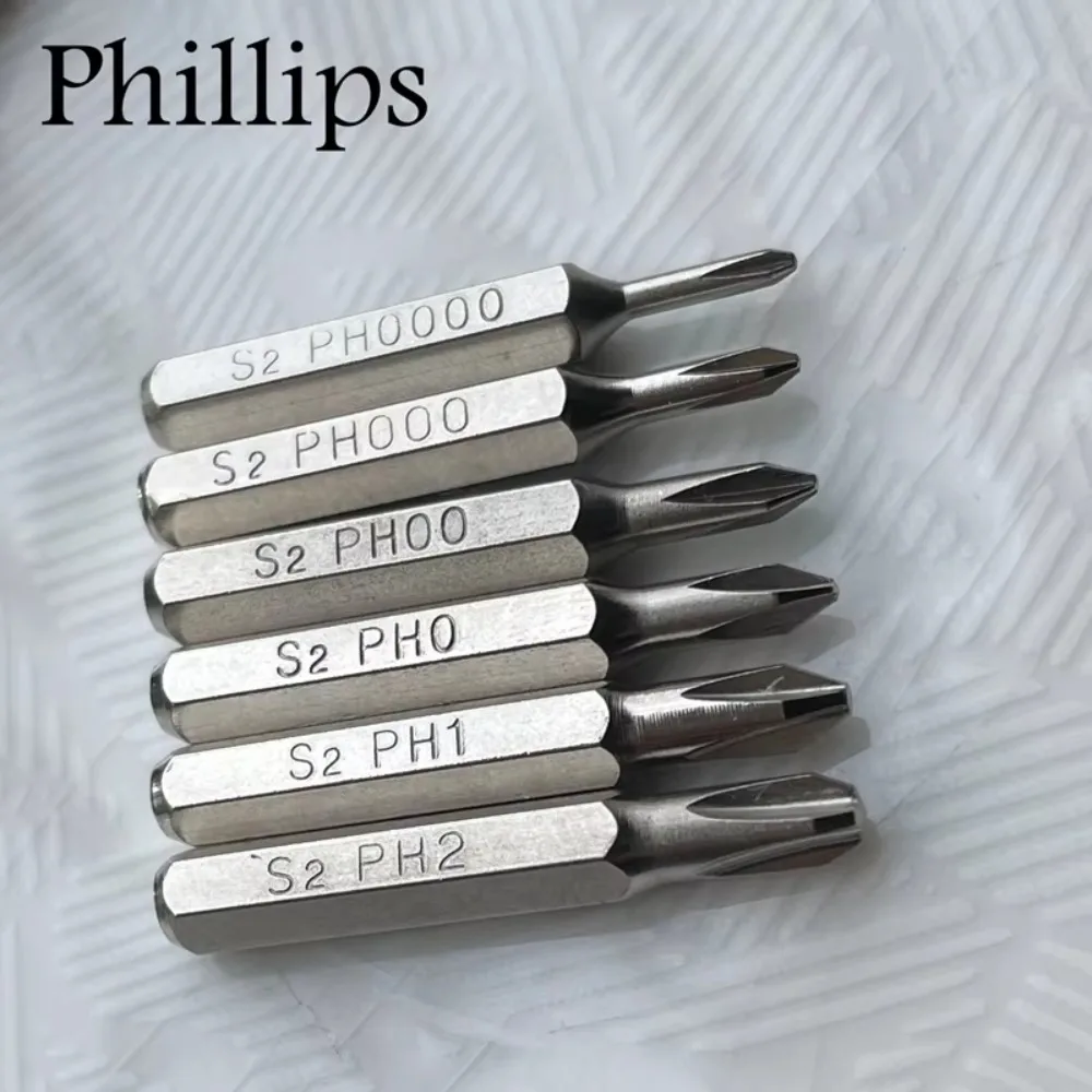 Torx Screwdriver Bits Set S2 Alloy Steel Strong Magnetic Impact Batch Head Non-Slip Waterproof Ph2 Screwdriver Bits Set