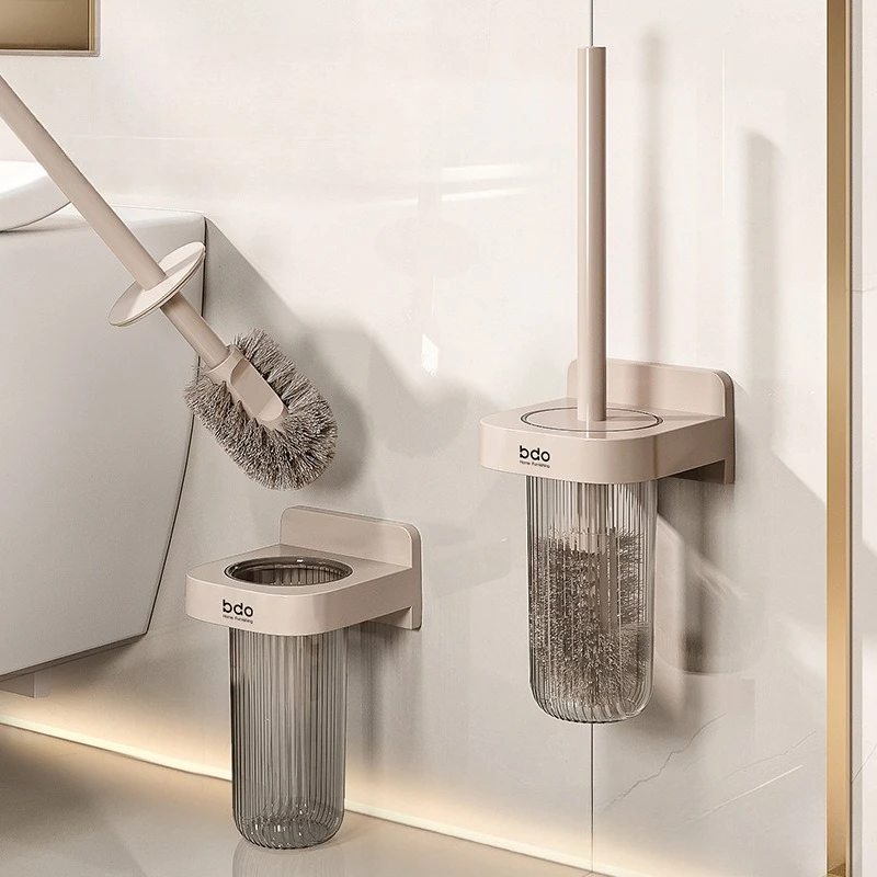 

Light Luxury Toilet Brush with No Dead End Household Soft-bristled Long-handled Toilet Brush Multi-functional Cleaning Brush Set