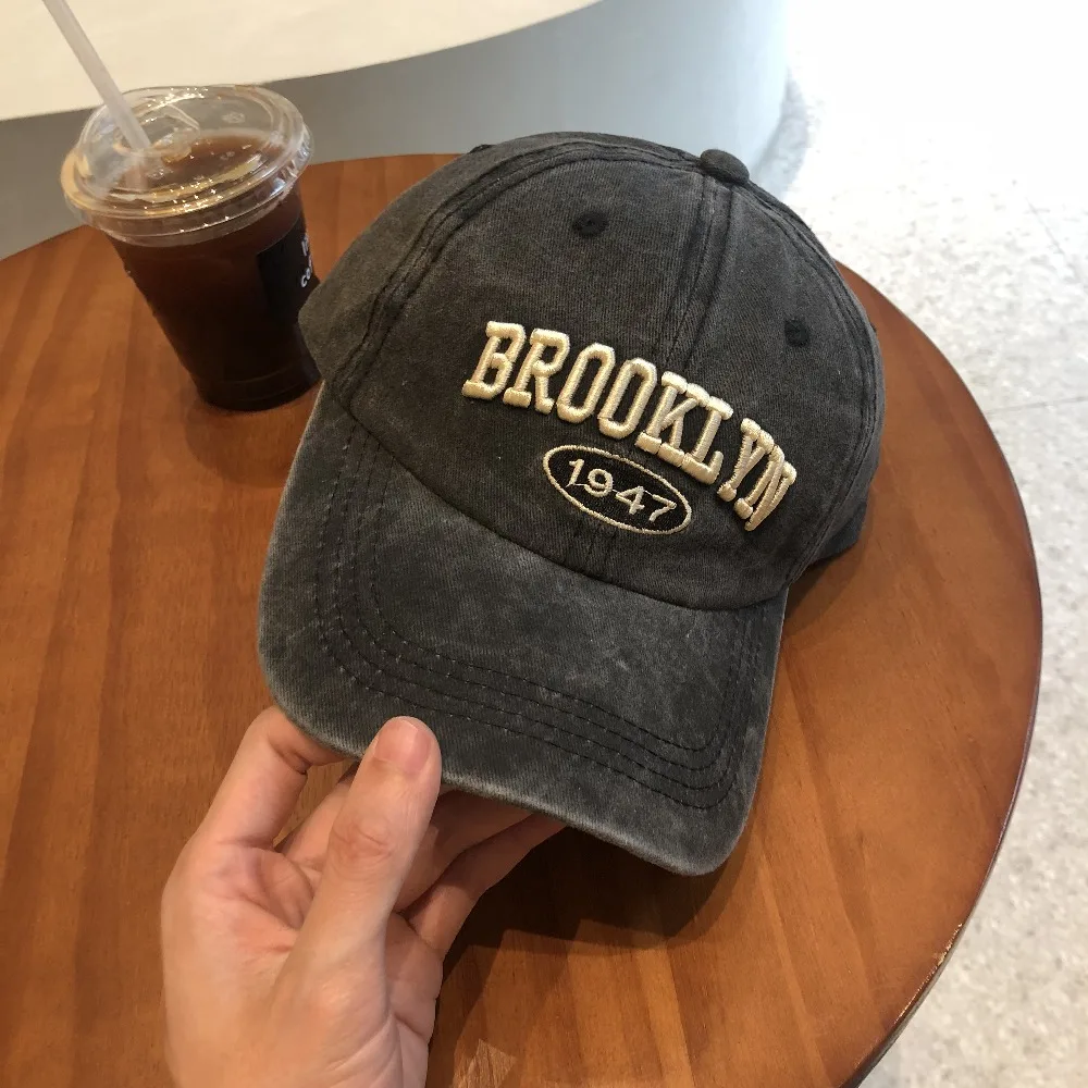 

Бейсболки с надписью «Бруклин» в стиле ретро, мужские и женские хлопковые регулируемые повседневные кепки в стиле хип-хоп, уличная одежда, солнцезащитные шляпы, весна-лето
