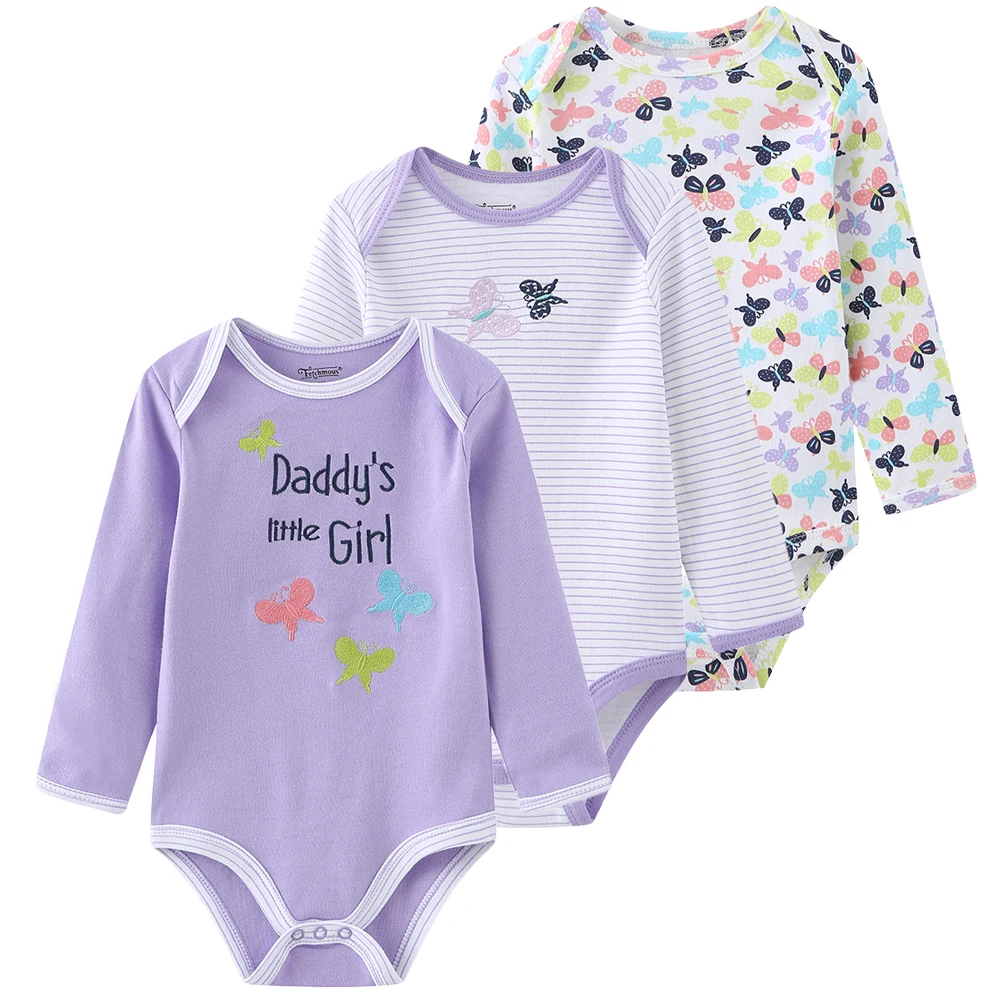 3 pieces soft body suit 100% cotton Comfortable to wear Onesies every season Unisex Sex body suit boy and girl