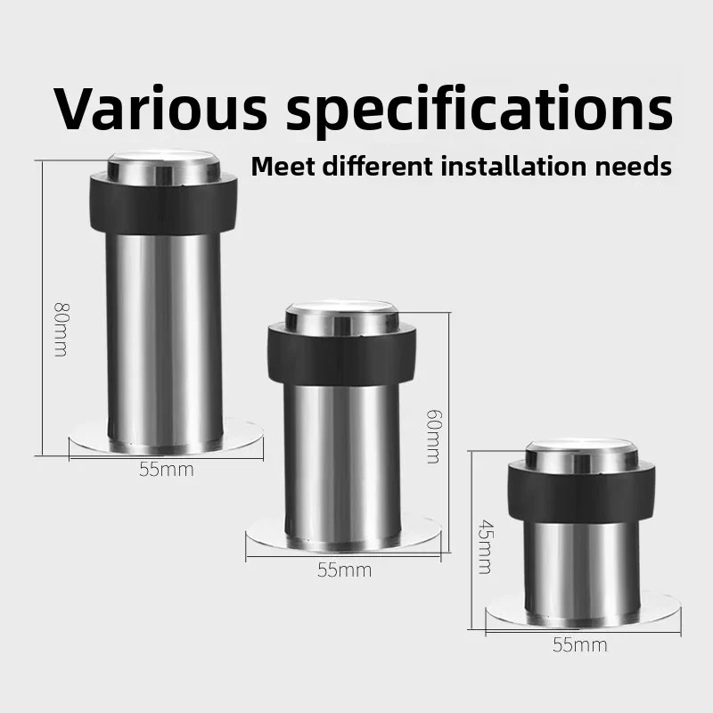 

Stainless Steel Door Stopper with Rubber Floor Gaskets for Kitchen And Bathroom Safety Security Home Cleaning Backsplashes Acces