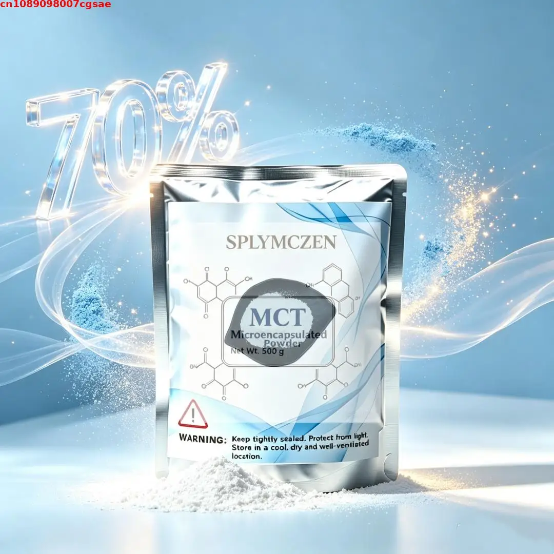 Splymczen 70% mikroverkapseltes MCT-Pulver, Seifenherstellungsmaterial, DIY-Zubehör für handgemachte Seifen, Kerzen, Bastelarbeiten und Handwerksaccessoires – Detail 1
