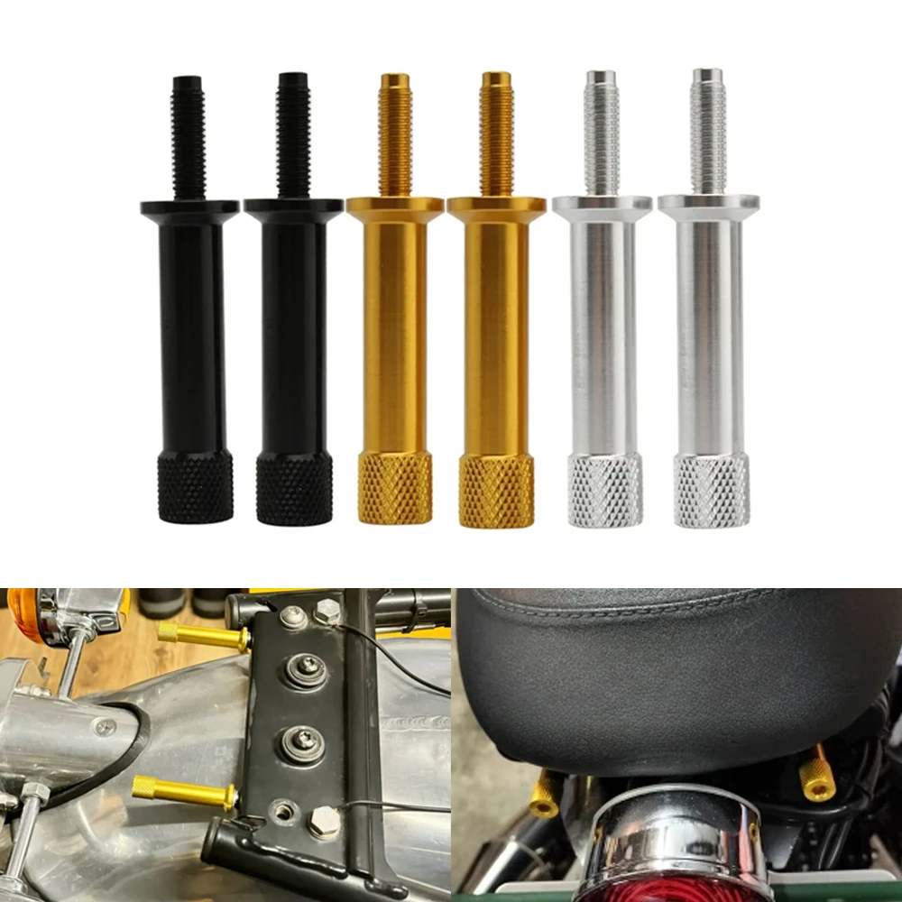 

2pcs Tool Free Seat Bolts Long For Triumph Thruxton Bonneville Scrambler T100