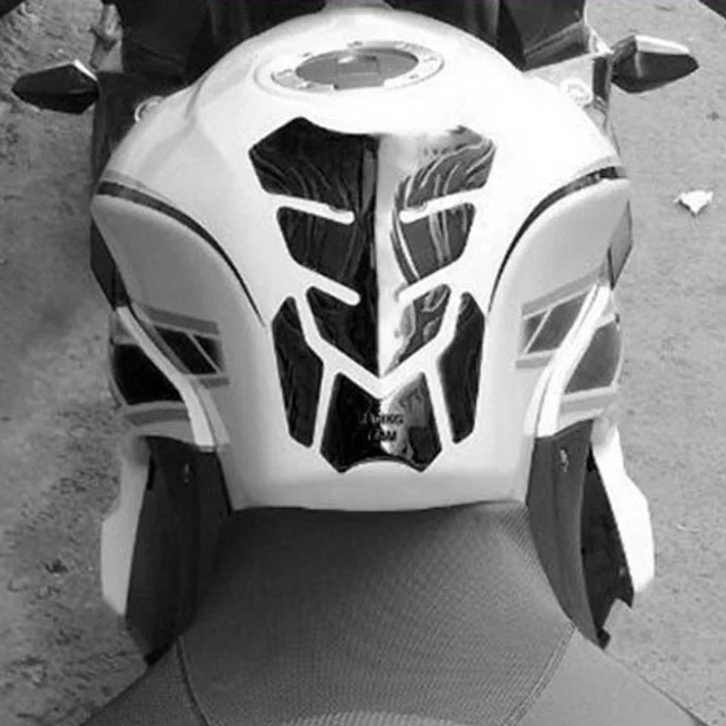 الألياف هيكل السمكة ملصقات سيارة دراجة نارية خزان الوسادة Tankpad حامي للدراجات النارية العالمي هيكل السمكة حامي غطاء الملحقات