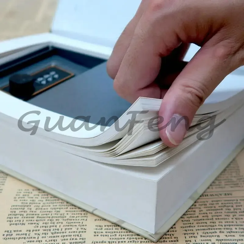 Multi-style Analogue Book Key Lock Locker, Practical Cash Box for Cash, Coins, Jewelry