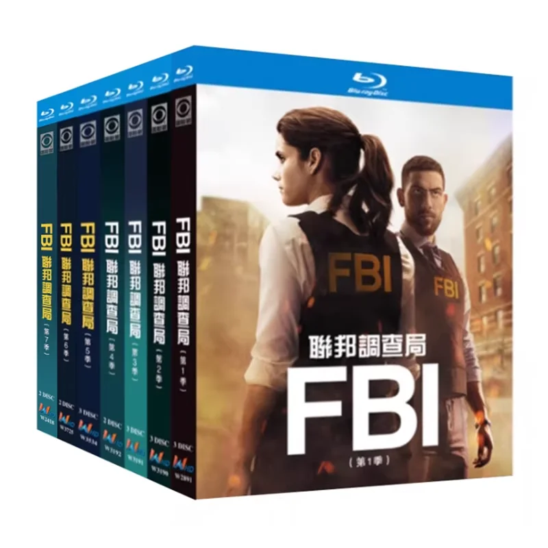Discos Blu-ray BD, Serie de TV de Suspenso y Crimen en Estados Unidos, FBI, Temporadas 1 a 7, Set de 18 Discos en Caja